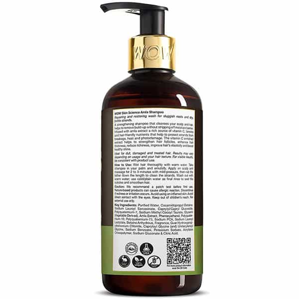 Wow Skin Science Amla Shampoo For Weak Hair - 300Ml