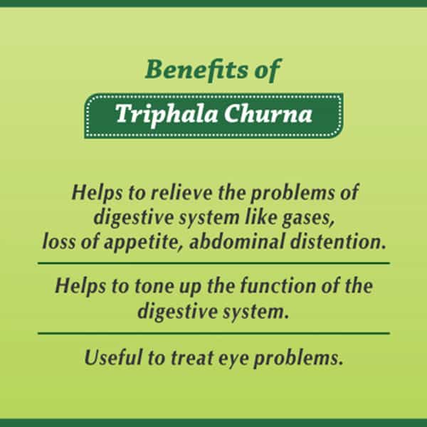 Baidyanath Asli Ayurved Triphala Churna 100 Gms (Pack Of 3) Natural Laxative For Constipation
