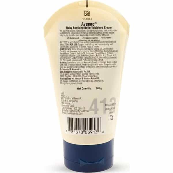 Aveeno Baby Sr Moisture Cream - 140Ml