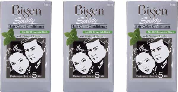 Bigen Speedy Hair Color Brownish Black 882 80G (Pack Of 3)