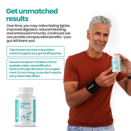 Nutrazen Nutrazen Forever Gut Probiotic For Digestive Health 30 Capsules For Adults - 30n