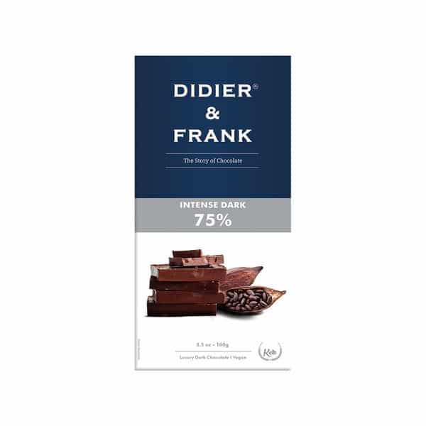 Didier & Frank Intense 75% Dark Chocolate 100G