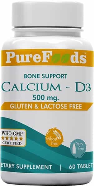 Purefoods Calcium + D3 500Mg - 60 Tablets