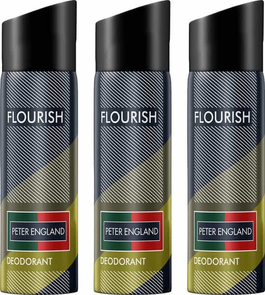 Peter England Fresh Fragrance Flourish Deodorant (Pack Of 3) - 450 Ml