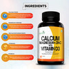 Simply Herbal Calcium Magnesium Zinc Supplement Tablets - 120