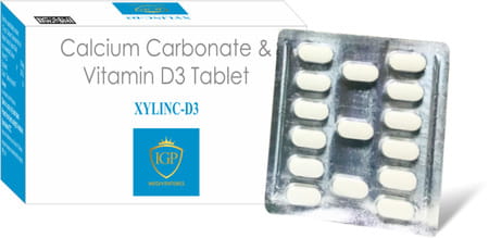 Xylinc-D3 Calcium And Vitamin D3 Tablet For Bones (60 Tablet)