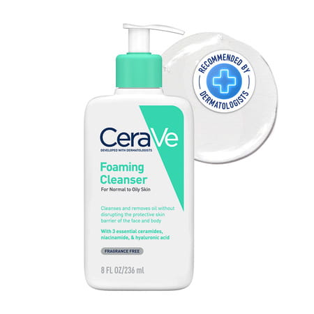 Cerave Foaming Daily Gel Cleanser For Normal To Oily Skin - 236ml