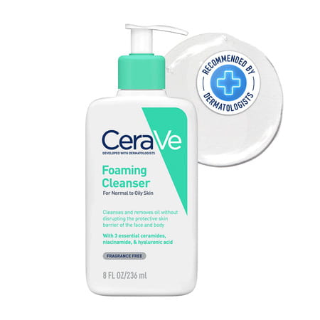 Cerave Foaming Daily Gel Cleanser For Normal To Oily Skin - 236ml