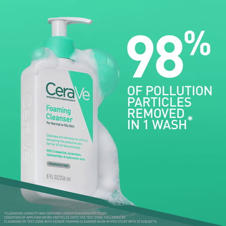 Cerave Foaming Daily Gel Cleanser For Normal To Oily Skin - 236Ml
