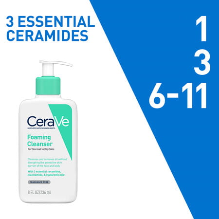 Cerave Foaming Daily Gel Cleanser For Normal To Oily Skin - 236ml