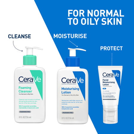 Cerave | Foaming Cleanser | For Normal To Oily Skin 236 Ml