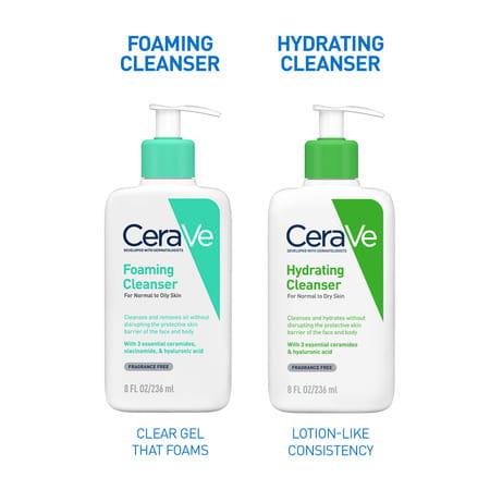Cerave Foaming Daily Gel Cleanser For Normal To Oily Skin - 236Ml