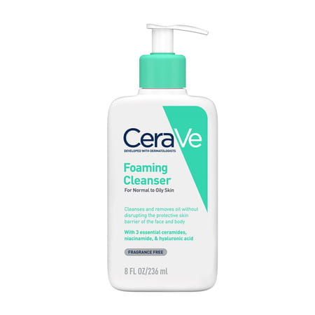 Cerave Foaming Daily Gel Cleanser For Normal To Oily Skin - 236ml