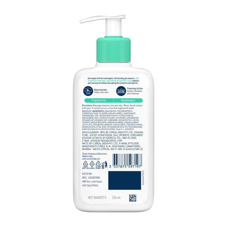 Cerave | Foaming Cleanser | For Normal To Oily Skin 236 Ml