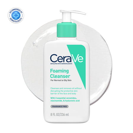 Cerave Foaming Daily Gel Cleanser For Normal To Oily Skin - 236Ml