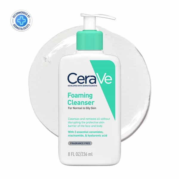 Cerave Foaming Daily Gel Cleanser For Normal To Oily Skin - 236Ml