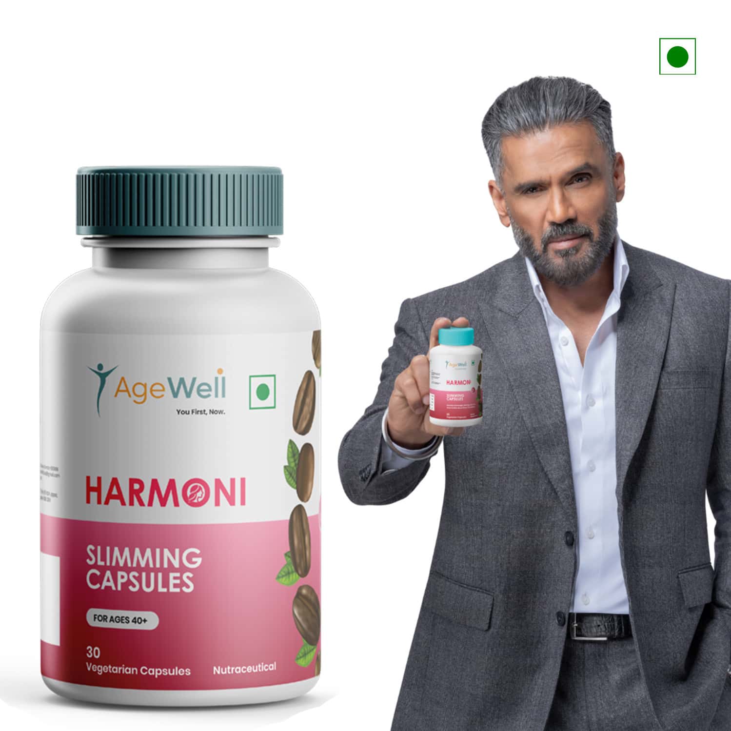 Harmoni By Agewell Plant-based Keto Support - Metabolism & Energy | 60 Veg Capsules
