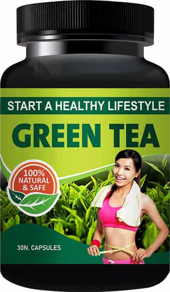 Green Tea Herbal Capsules For Helps To Fat Burning And Improve Brain Function (30 Capsules)