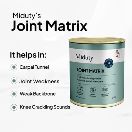Miduty Joint Matrix Glucosamine & Boswellia & Collagen Joint & Cartilage Support 15 Sachets