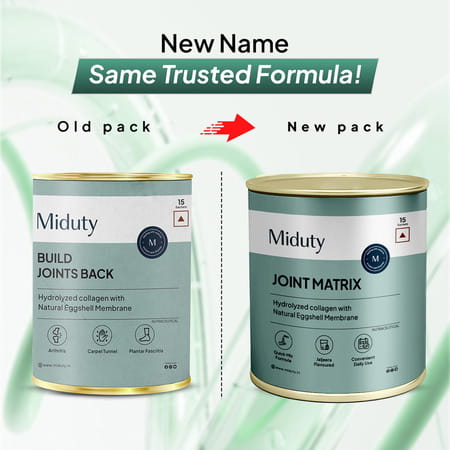 Miduty Joint Matrix Glucosamine & Boswellia & Collagen Joint & Cartilage Support 15 Sachets