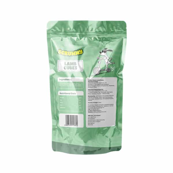 Scrummy Lamb Cubes Dog Treats | 70 G