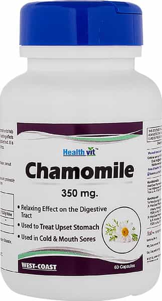 Healthvit Chamomile 350 Mg 60 Capsules For Cold & Mouth Sores