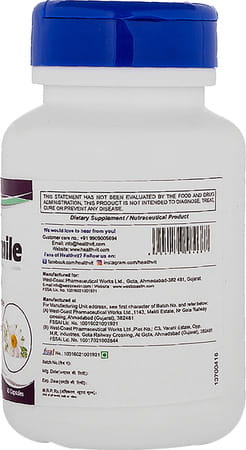 Healthvit Chamomile 350 Mg 60 Capsules For Cold & Mouth Sores