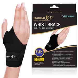 Musclexp Drfitness+ Wrist Brace With Thumb Supportinjury & Wrist Pain Hands & Palms Compression