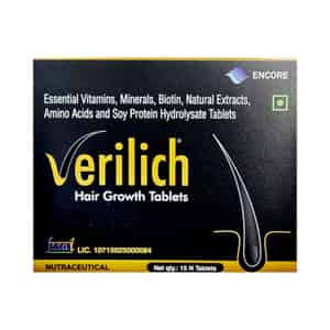 Verilich Chocolate Flavour Hair Growth Strip Of 15 Tablets