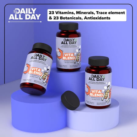 Daily All Day 120 Multivitamin Tablet For Men Women | Senior Citizens | 120 Capsules