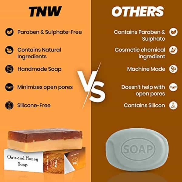 Tnw The Natural Wash Handmade Oats And Honey Moisturizing Soap Pack Of 2 Each