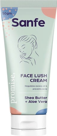 Sanfe Promise Shea Butter Face Lush Cream Prevents Acne Breakouts 50gm