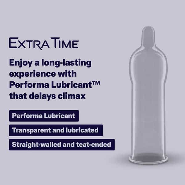 Durex Extra Time Packet Of 10 Condoms (Buy 2 Get 1 Free)