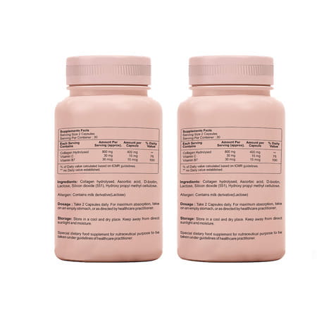 Sheneed Collagen Booster With Hydrolysed Collagen For Men & Women 60 Capsules (Pack Of 2)