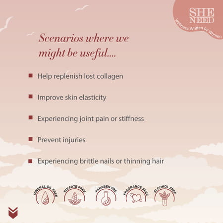 Sheneed Collagen Booster With Hydrolysed Collagen For Men & Women 60 Capsules (Pack Of 2)