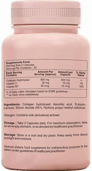 Sheneed Collagen Booster With Hydrolysed Collagen For Men & Women 60 Capsules (Pack Of 2)