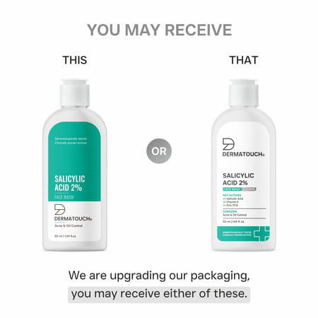 Dermatouch Salicylic Acid 2% Face Wash | For Acne & Oil Control | Suitable To All Skin Types | 50ml