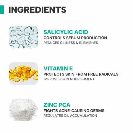 Dermatouch Salicylic Acid 2% Face Wash | For Acne & Oil Control | Suitable To All Skin Types | 50ml