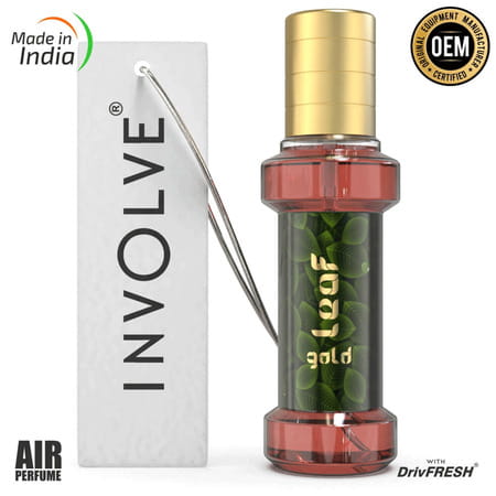 Involve Rainforest Gold Leaf Scent Spray Car Fragrance - Fresh Aroma Spray Air Freshener - Irf06