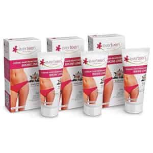 Everteen Hair Remover Cream For Bikini Line & Underarms - 3 Packs (50gm Each)