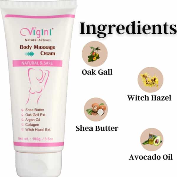 Vigini Bust Breast Size Increase Firming | Erase Stretch Marks During Pregnancy Oil Cream 200Ml