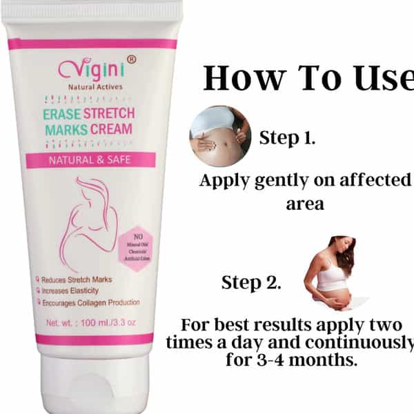Vigini Bust Breast Size Increase Firming | Erase Stretch Marks During Pregnancy Oil Cream 200Ml