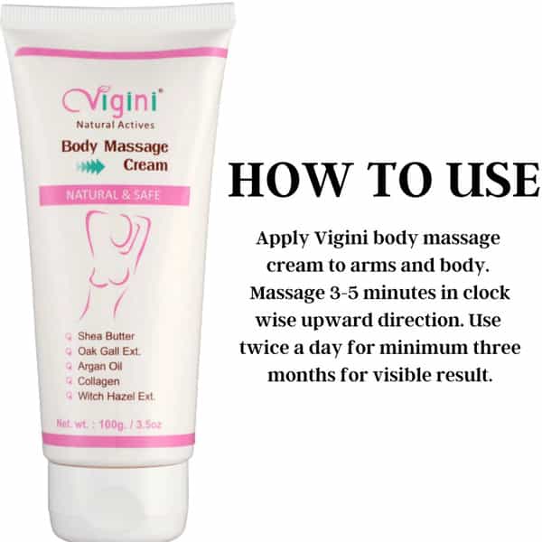 Vigini Bust Breast Size Increase Firming | Erase Stretch Marks During Pregnancy Oil Cream 200Ml