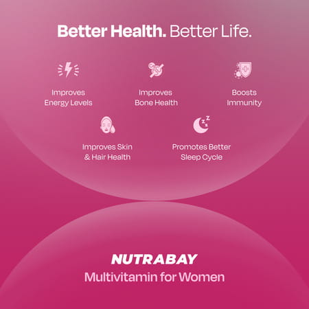 Nutrabay Pro Active Multivitamin For Women - 60 Tabs