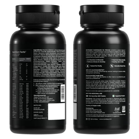 Nutrabay Pro Active Multivitamin For Women - 60 Tabs