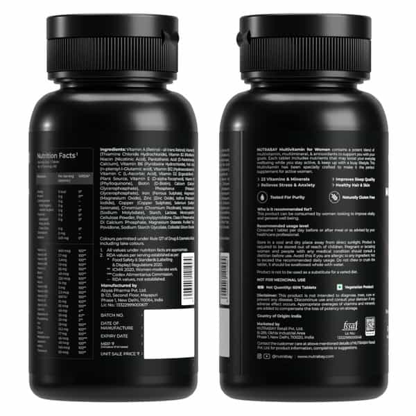 Nutrabay Pro Active Multivitamin For Women - 60 Tabs