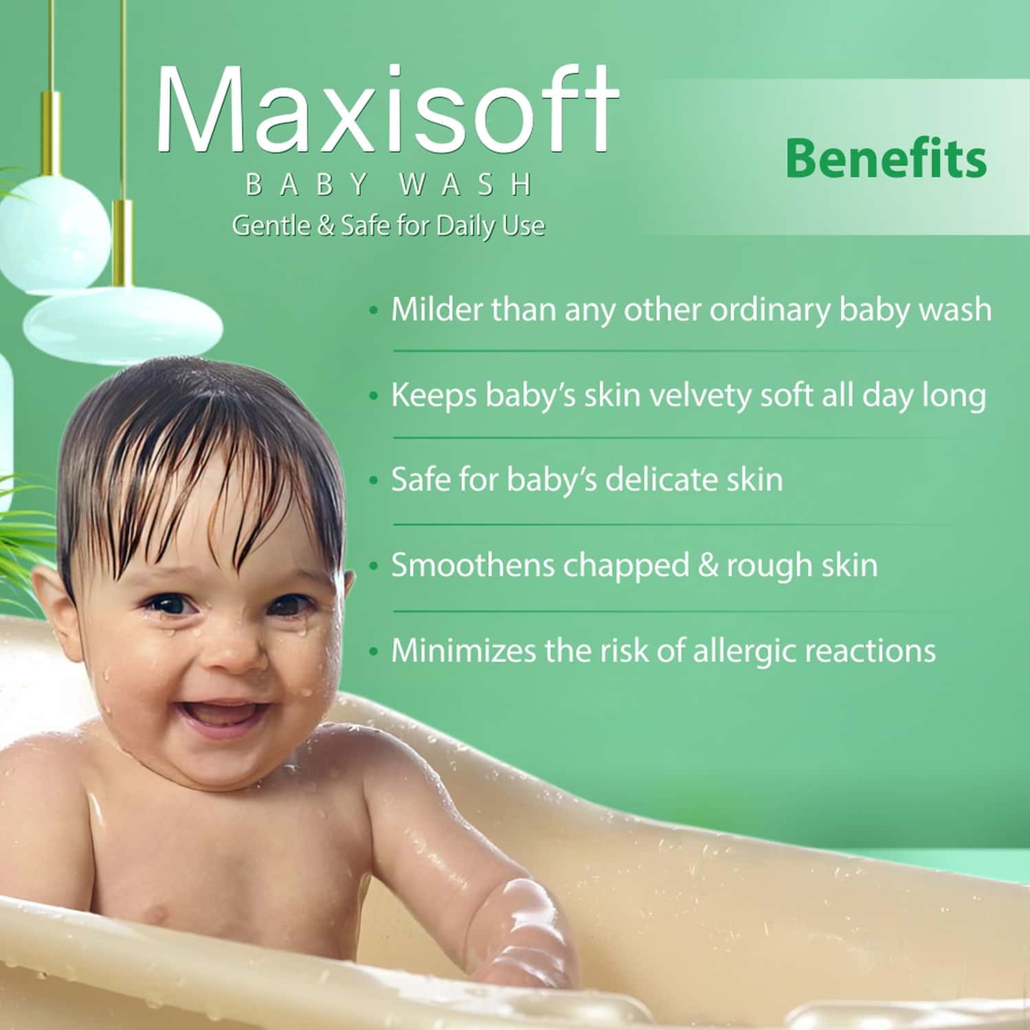 Buy MAXISOFT SKIN NOURISHING BABY WASH (100 ML PACK OF 3) Online