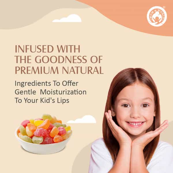 Mom & World Kidsy Natural Kola Flavor Lip Balm + Kidsy Natural Fruit Candy Lip Balm 9 G