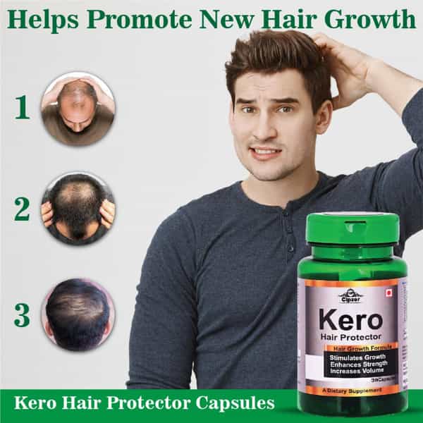 Cipzer Kero Hair 30 Capsules | Supports Hair Strength| Growth & Healthy Hair