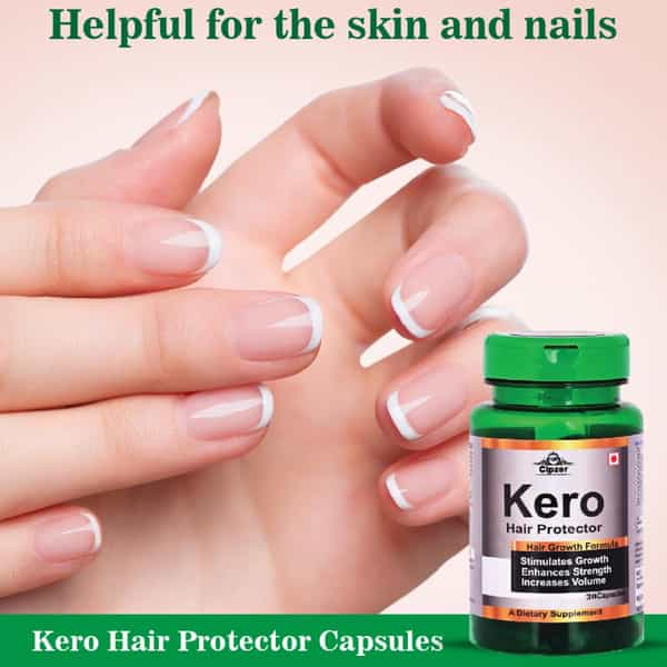 Cipzer Kero Hair 30 Capsules | Supports Hair Strength| Growth & Healthy Hair